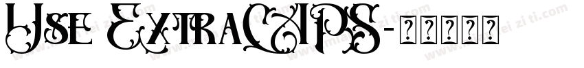 Use ExtraCAPS字体转换